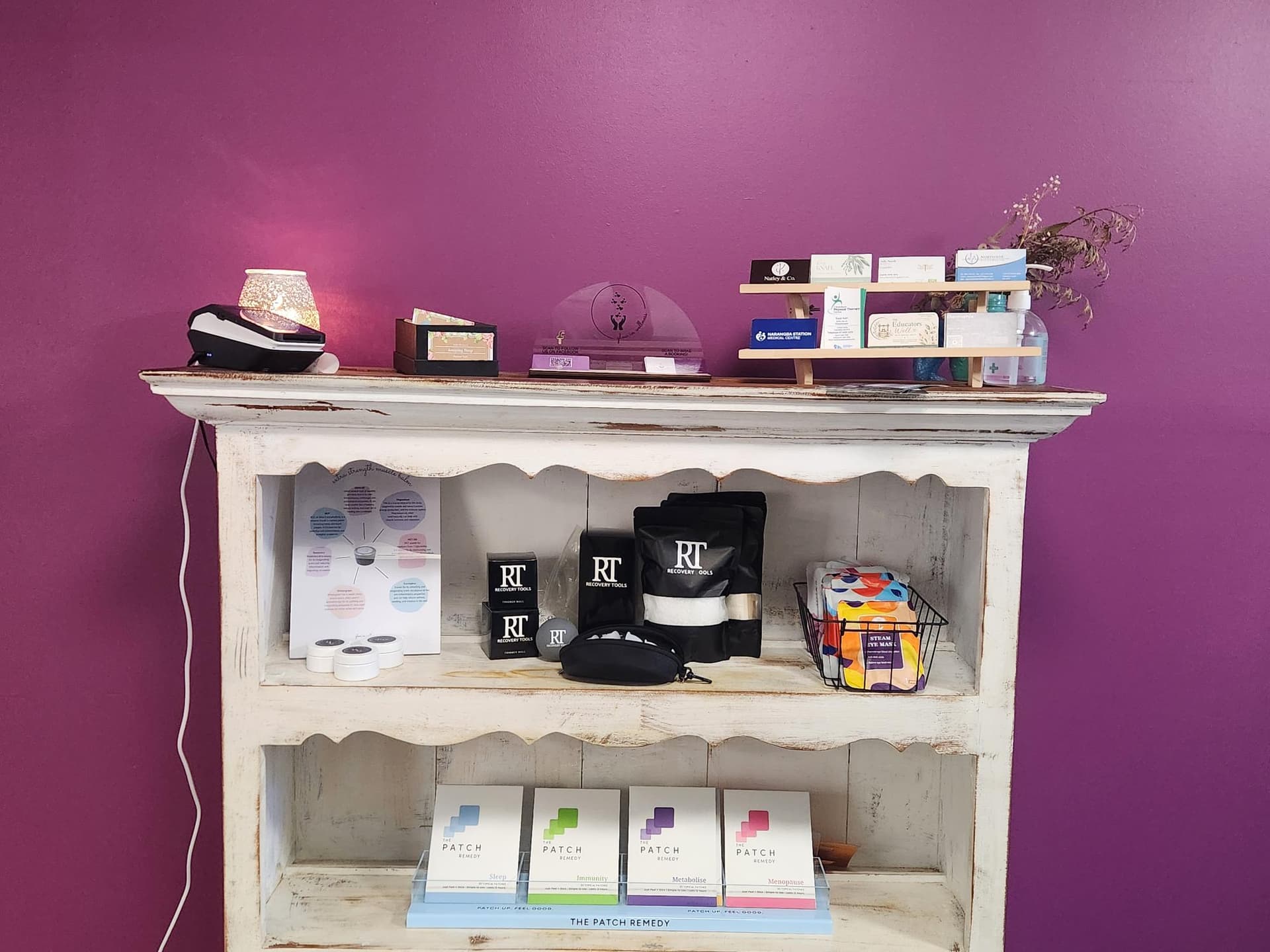 Products available at Glow in Wellness clinic